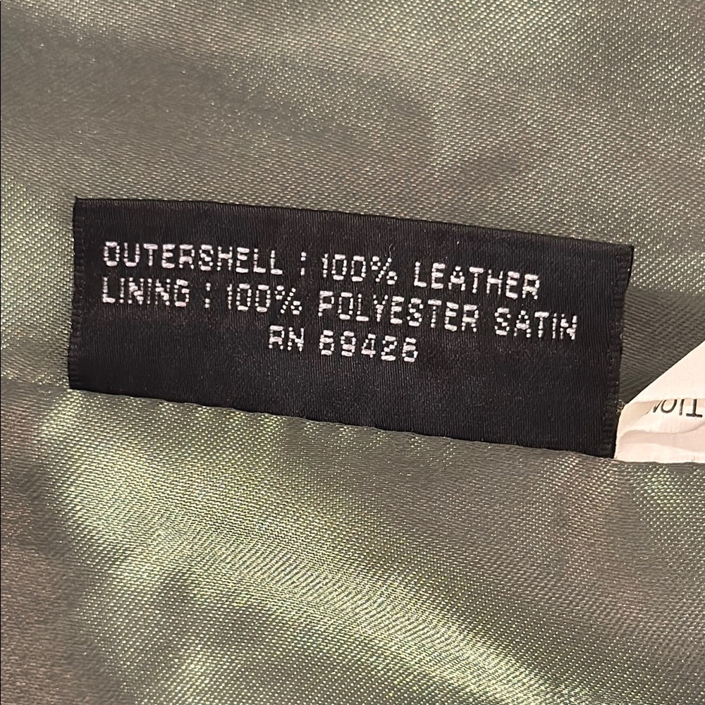 Wilsons Dark Brown Cropped Leather Vest - Picture 4 of 6